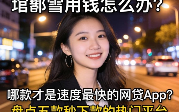深夜急需用钱怎么办？哪款才是速度最快的网贷app？盘点五款秒下款的热门平台
