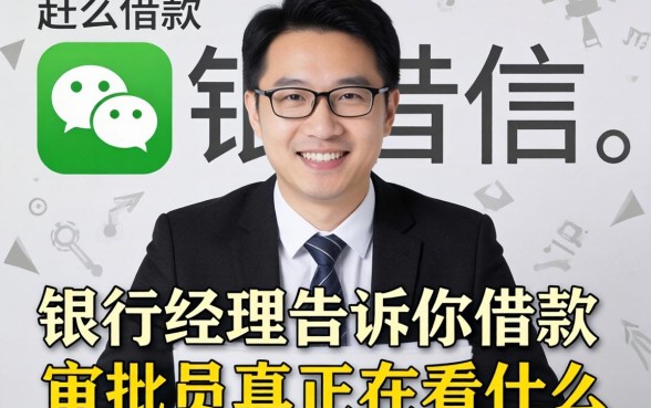 微信怎么样借款？银行经理告诉你审批员真正在看什么