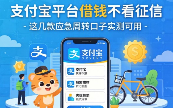 揭秘支付宝平台借钱不看征信,这几款应急周转口子实测可用