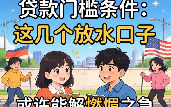 揭秘贷款门槛条件：这几个放水口子或许能解燃眉之急