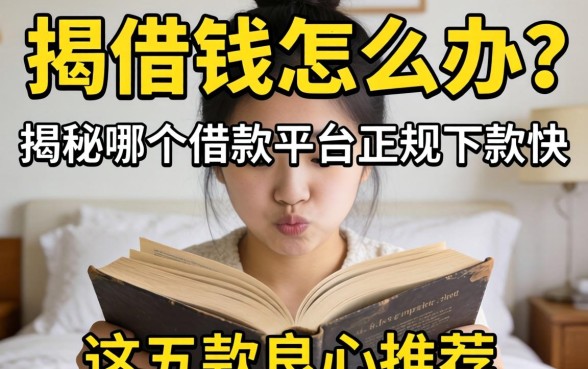 急需用钱怎么办？揭秘哪个借款平台正规下款快，这五款良心推荐给你