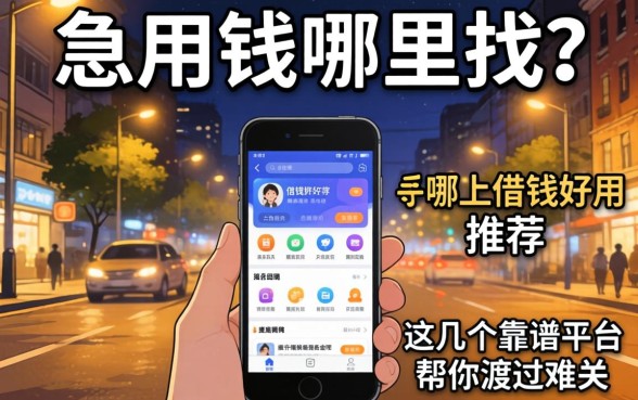 深夜急用钱哪里找？手机上借钱好用推荐软件有哪些？这几个靠谱平台帮你渡过难关