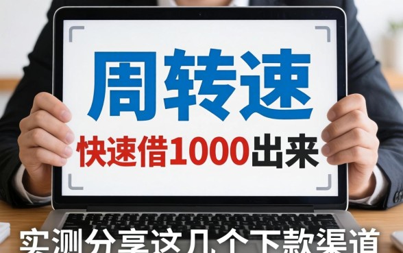 急需周转怎么快速借1000出来？实测分享这几个下款渠道
