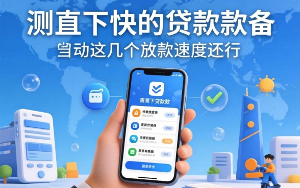 实测有什么下款快的贷款软件，这几个放款速度还行