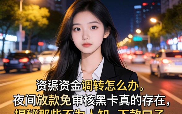 深夜急需资金周转怎么办？夜间放款免审核黑户2026真的存在吗？揭秘那些不为人知的下款口子