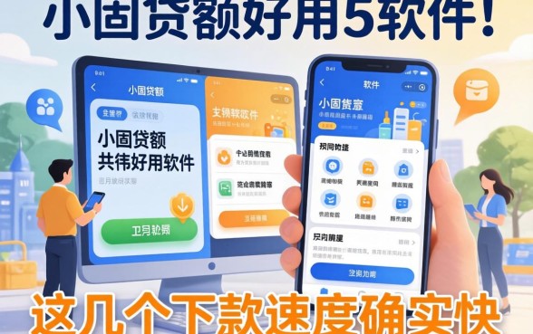 揭秘小额贷款好用的软件：这几个下款速度确实快