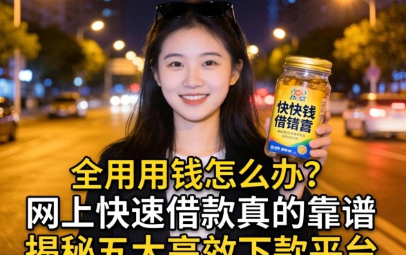 深夜急需用钱怎么办？网上快速借款真的靠谱吗？揭秘五大高效下款平台