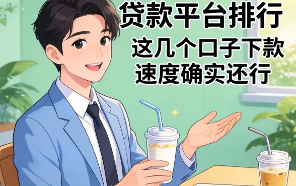 最方便的贷款平台排行：这几个口子下款速度确实还行