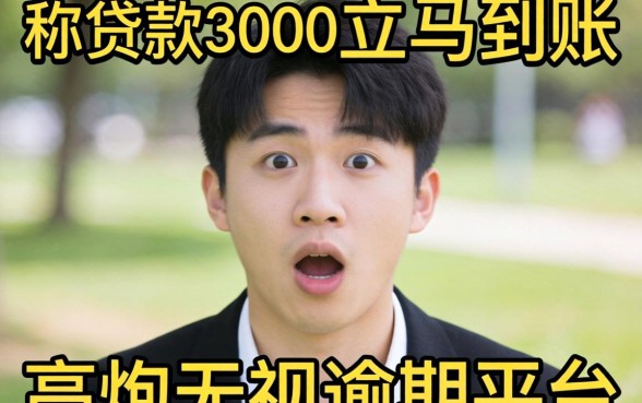 我试了那些号称贷款3000立马到账的高炮无视逾期平台，结果让我很意外