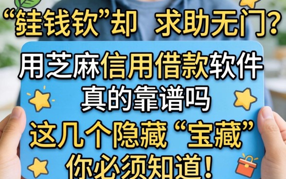 急需用钱却求助无门？用芝麻信用借款软件真的靠谱吗？这几个隐藏“宝藏”你必须知道！