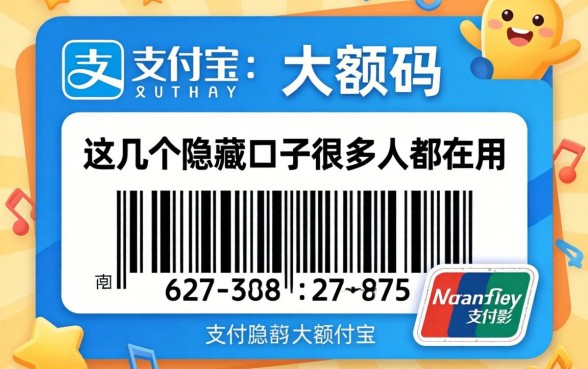 揭秘支付宝大额码：这几个隐藏口子很多人都在用