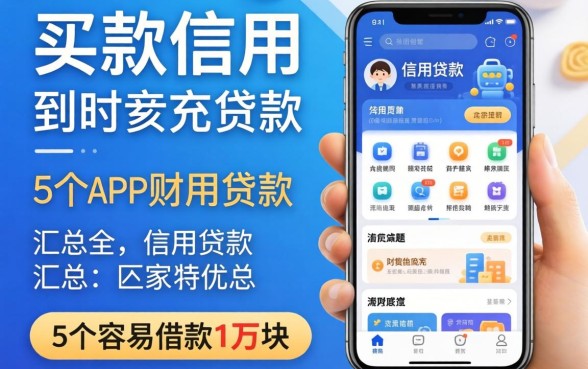 实时下款的信用贷款有哪些，汇总5个APP容易借款1万块的app