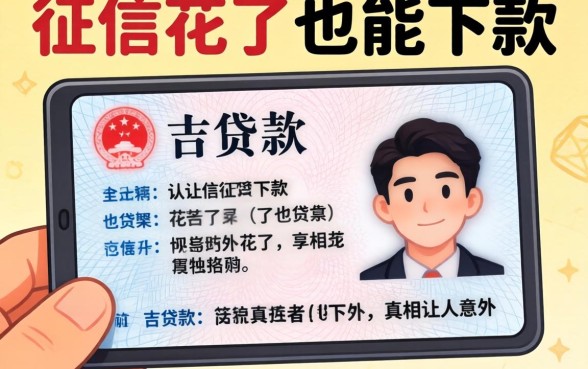 我拿着身份证复印件去贷款，发现征信花了也能下款，真相让人意外
