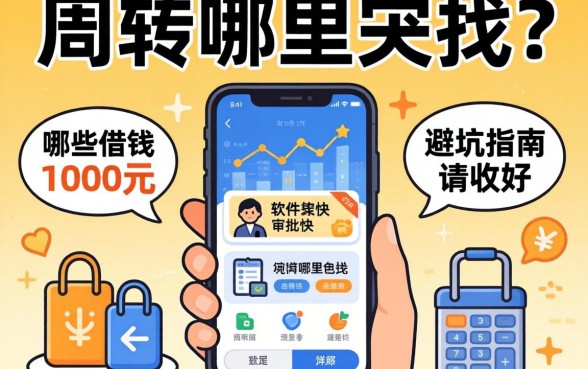 急需周转哪里找？哪些借钱1000元的软件审批快？这篇避坑指南请收好
