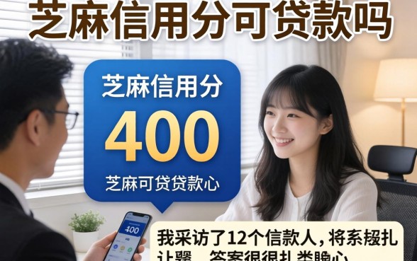 芝麻信用分400可贷款吗？我采访了12个借款人，答案很扎心