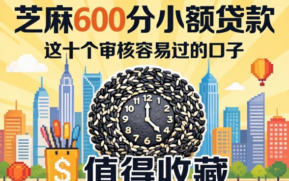 芝麻600分小额贷款:这十个审核容易过的口子值得收藏