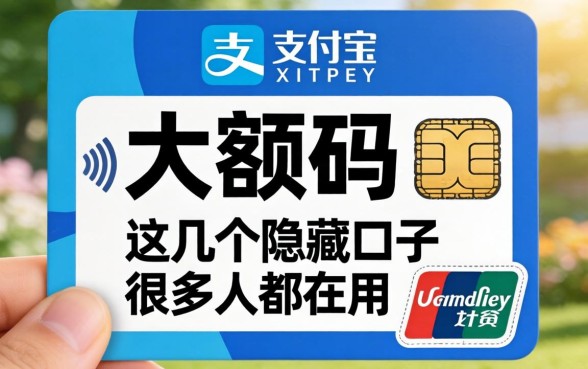 揭秘支付宝大额码：这几个隐藏口子很多人都在用
