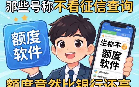 我试了一圈才发现，那些号称不看征信查询的软件，额度竟然比银行还高