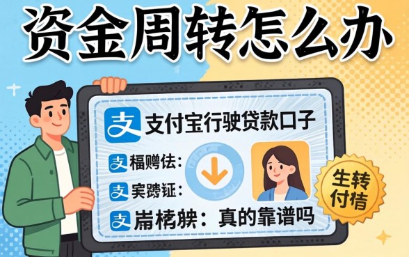 急需资金周转怎么办？支付宝行驶证贷款口子真的靠谱吗？深度解析助你避坑
