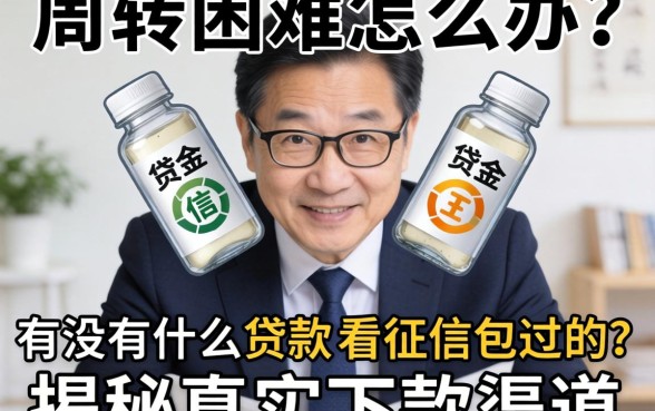资金周转困难怎么办？有没有什么贷款不看征信包过的？揭秘真实下款渠道