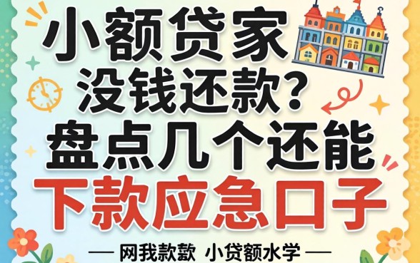 网上小额贷款没钱还款？盘点几个还能下款的应急口子