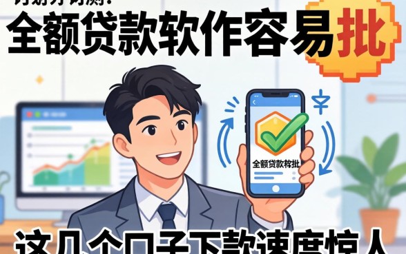 实测大额贷款软件容易批的，这几个口子下款速度惊人