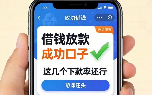 实测手机借钱有放款成功的口子,这几个下款率还行