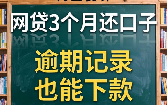 盘点几个网贷3个月还的口子，有逾期记录也能下款