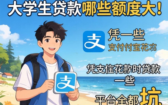 我看大学生贷款哪些额度大一些,发现凭支付宝花呗贷款的平台全是坑