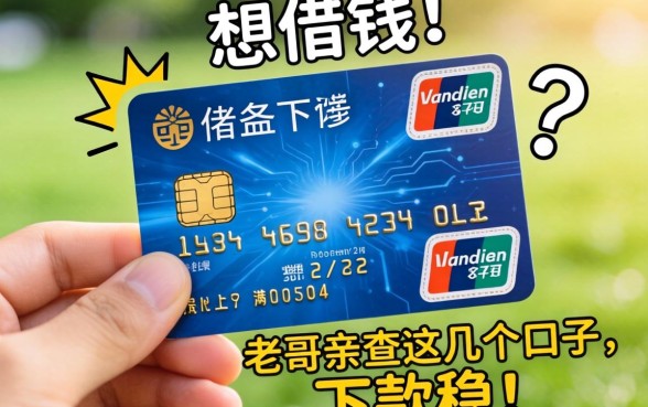 手里只有储蓄卡想借钱?老哥亲测这几个口子,下款稳!