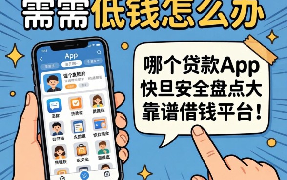 急需用钱怎么办？哪个手机app贷款快且安全？盘点五大靠谱借钱平台