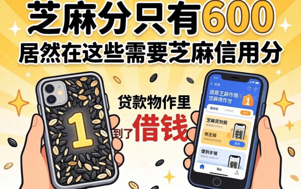 我芝麻分只有600，居然在这些需要芝麻信用分的贷款软件里借到了钱