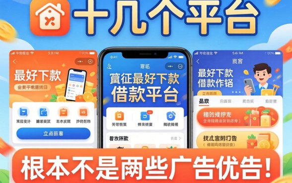 我试了十几个平台，发现最好下款的借款软件根本不是那些广告里说的