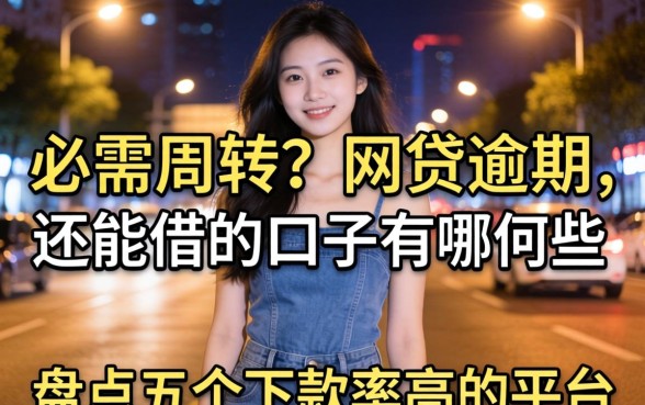 深夜急需周转？网贷逾期 还能借的口子有哪些？盘点五个下款率高的平台