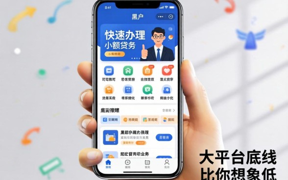 我试了那些号称黑户可快速办理小额贷款业务的软件，发现大平台的底线比你想象的要低