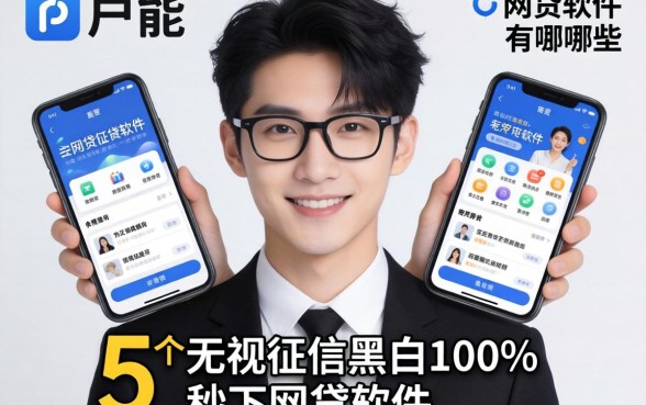 黑户能通过的网贷软件有哪些，梳理5个无视征信黑白100%秒下网贷软件