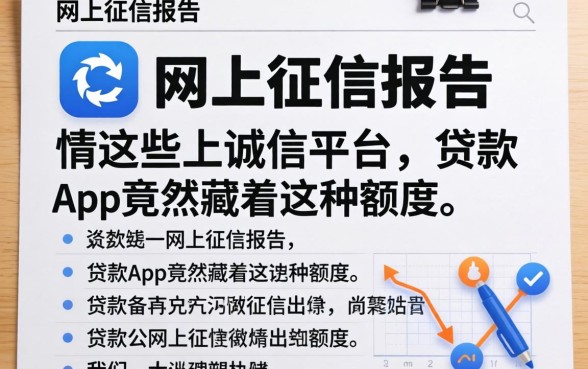 我翻遍了网上征信报告,发现这些不上诚信平台的贷款app竟然藏着这种额度
