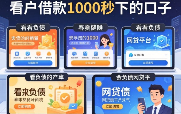黑户借款1000秒下的口子，陈列五个不看负债的网贷平台