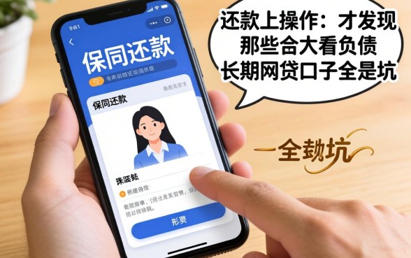 我试过保单还款手机上怎么操作，才发现那些不看负债的长期网贷口子全是坑
