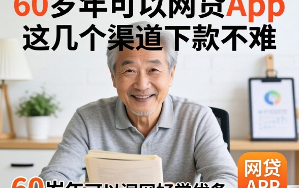 揭秘60岁以上可以网贷的app，这几个渠道下款不难
