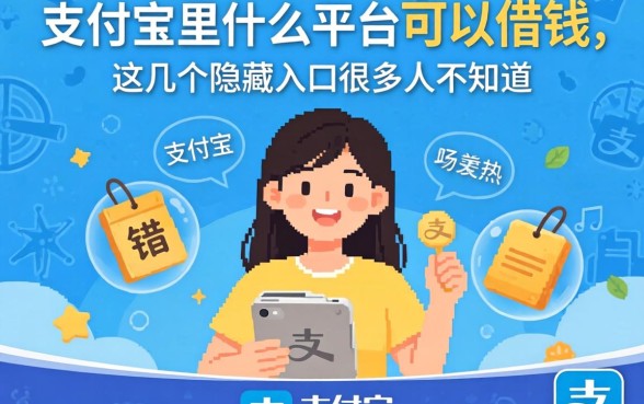 揭秘支付宝里什么平台可以借钱，这几个隐藏入口很多人不知道