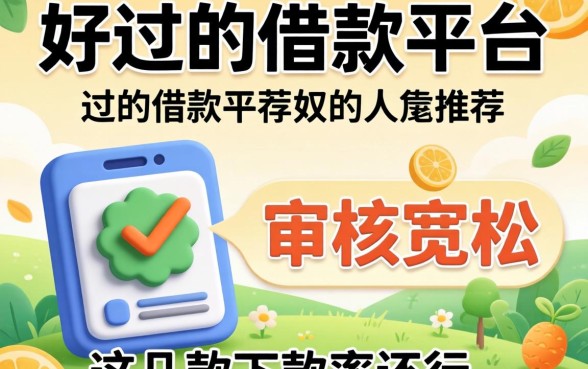 比较容易过的借款平台推荐：审核宽松，这几款下款率还行
