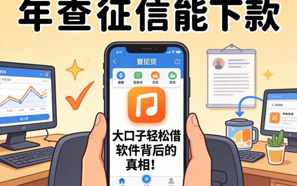 我试了2026年不查征信能下款的网贷，发现大口子轻松借软件背后的真相