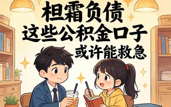 无视查询负债？这些公积金口子或许能救急