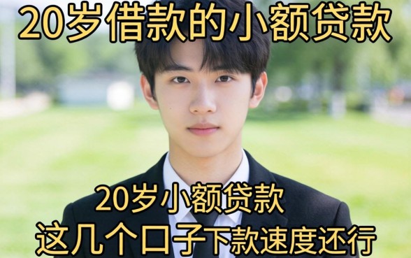 盘点适合20岁借款的小额贷款,这几个口子下款速度还行