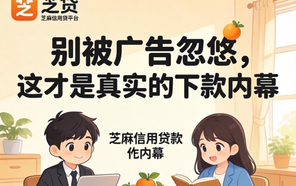 小贷 芝麻信用贷款平台：别被广告忽悠，这才是真实的下款内幕