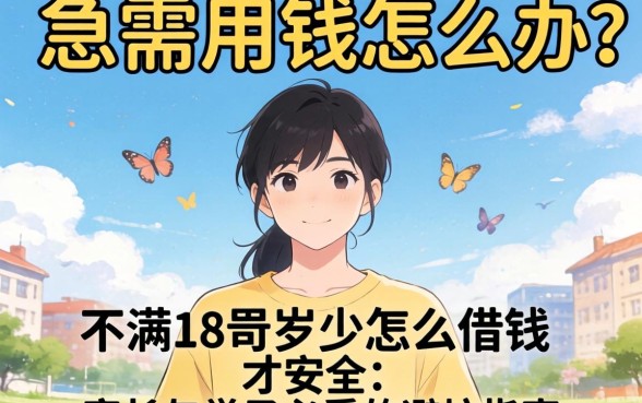 未成年急需用钱怎么办？不满18周岁怎么借钱才安全？家长与学子必看的避坑指南
