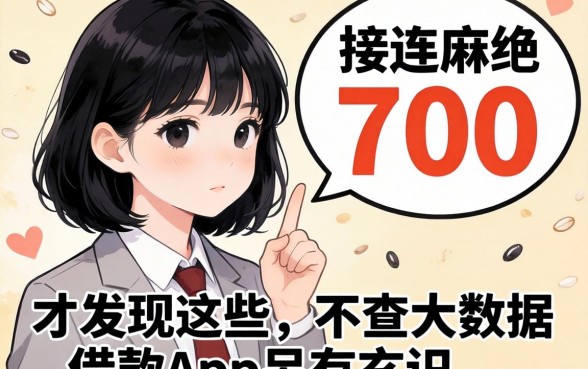 我芝麻分700却接连被拒，才发现这些不查大数据的借款app另有玄机