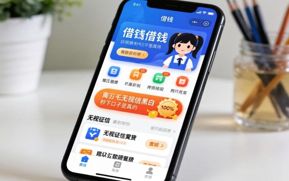 手机上借钱软件有哪些好，无视征信黑白100%秒下口子是真的吗