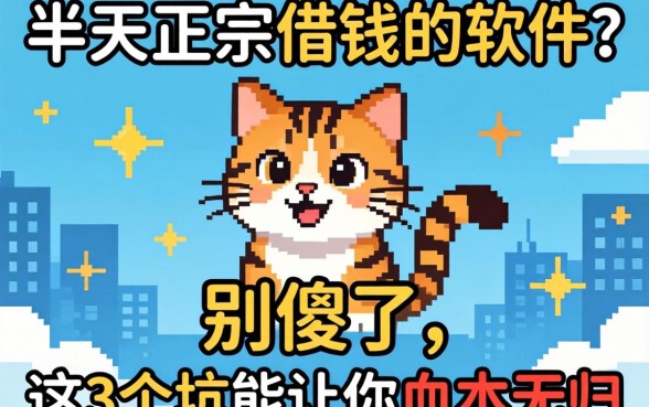 找了半天正宗借钱的软件？别傻了，这3个坑能让你血本无归